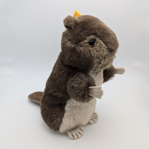 Vintage Steiff 2125/20 Stuffed Beaver 8" Made In Western Germany Ear Button Tag - Picture 4 of 14